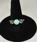  Preview image for 14 KT. WHITE GOLD DIAMOND/OPAL RING 