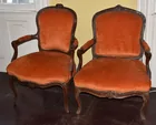  Preview image for FRENCH WALNUT LOUIS XV FAUTEUIL CHAIRS, 
