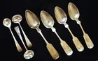  Preview image for EARLY COIN/STERLING SPOONS INCL. NEWBURG 