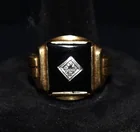  Preview image for ART DECO 14 KT. YELLOW GOLD/DIAMOND/ONYX 