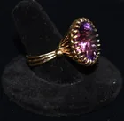  Preview image for 14 KT. YELLOW GOLD/AMETHYST RING 