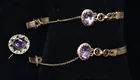  Preview image for 14 KT. Y/GOLD/AMETHYST MOURNING JEWELRY 