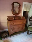  Preview image for Lot# 1 - Walnut dress & mirror 41 1/2  2 