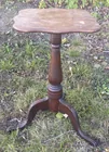  Preview image for Antique Wooden Candle Stand - Side Table 
