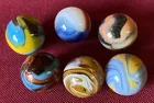  Preview image for Six Older Vintage Glass Marbles - 