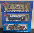  Preview image for Three Die Cast Atlas Train Cars in 