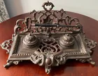  Preview image for Older Cast Iron Double Inkwell with 