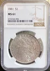  Preview image for Graded 1881 Morgan Silver Dollar - MS61 
