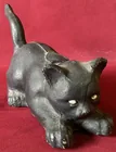  Preview image for Older Concrete Black Cat Doorstop - 