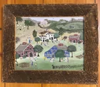  Preview image for Framed Folk-Art Style Painting 'Garden 