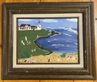  Preview image for Framed Folk-Art Style Painting 'Having 