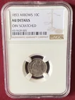  Preview image for Graded 1853 Seated Liberty Silver Dime - 
