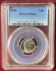  Preview image for Graded 1958 Roosevelt Silver Dime - 