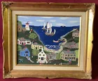  Preview image for Framed Modern Folk-Art Style Painting by 