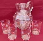  Preview image for Older Glass Pitcher (9") with Set of 