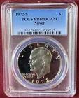  Preview image for Graded 1972-S Eisenhower Silver Dollar - 