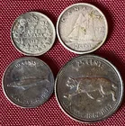  Preview image for Four Silver Canadian Coins - 1912 (5 
