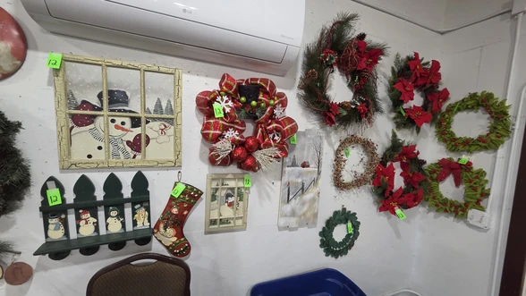 Item Up For Bidding At Auction - New & Vintage Christmas Decor, Glass ...
