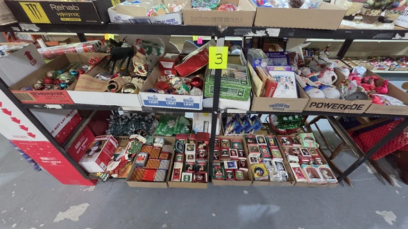 Item Up For Bidding At Auction - New & Vintage Christmas Decor, Glass ...