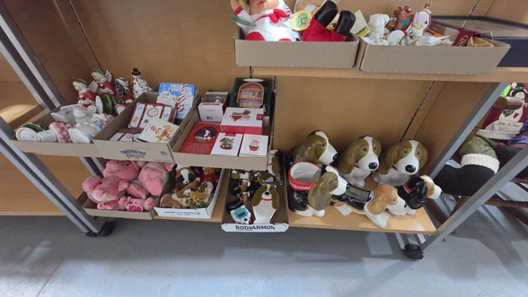 Item Up For Bidding At Auction - New & Vintage Christmas Decor, Glass ...